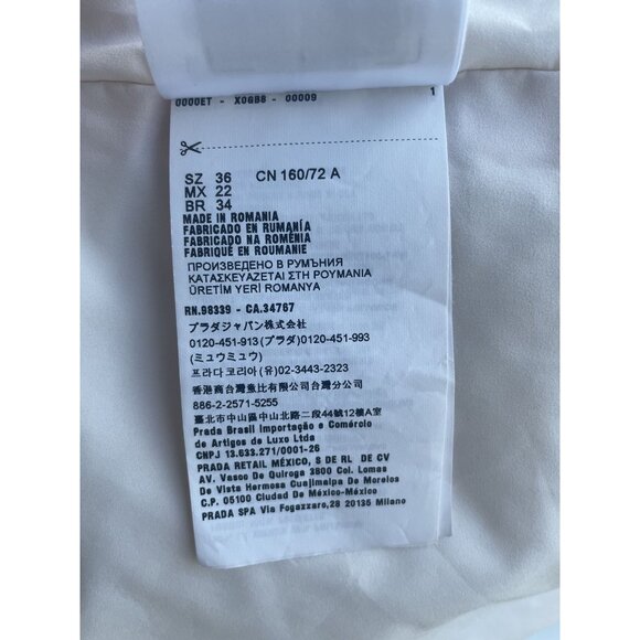 Miu Miu Pink & White Plaid Wool Button-Up Shirt Jacket Womens - Picture 13 of 13